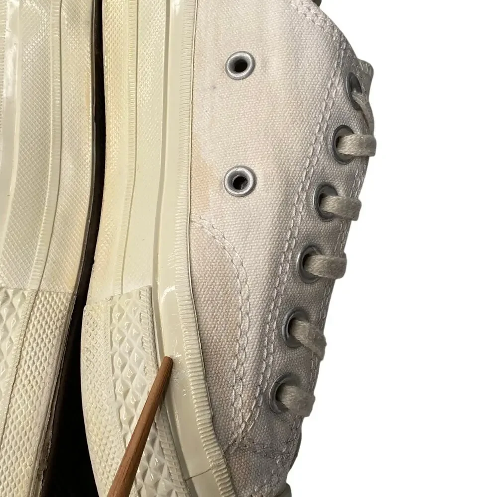 Converse x Comme des Garçons Play Chuck 70 Low Top Sneakers Sz 5.5 M 7.5 W White